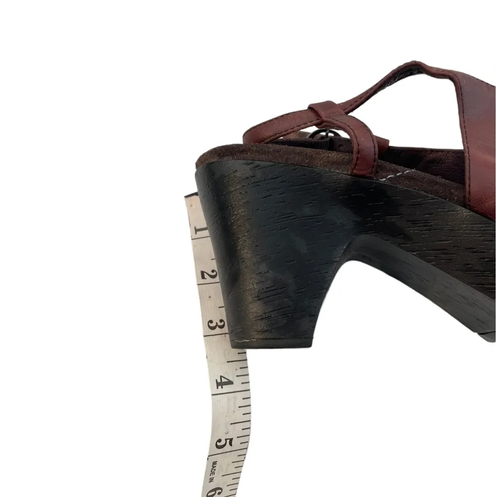 10M. Indigo by Clark’s Brown Slingbacks. - Picture 2 of 3